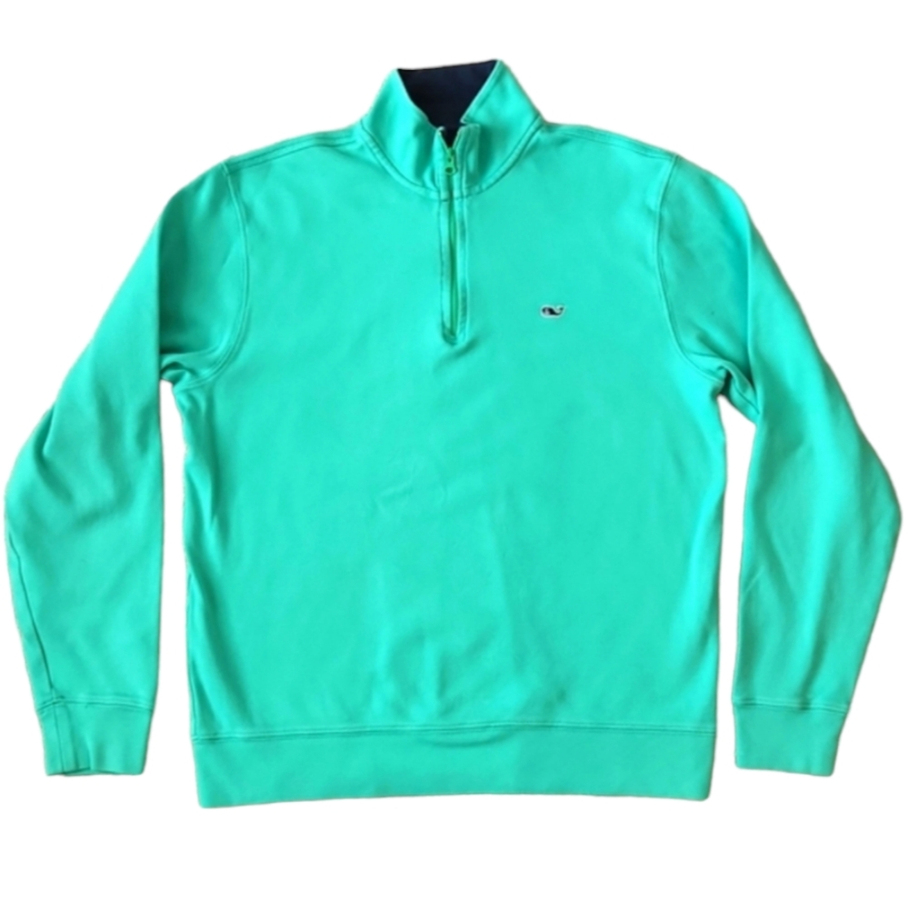 🔥Vineyard Vines green half zip top 2
